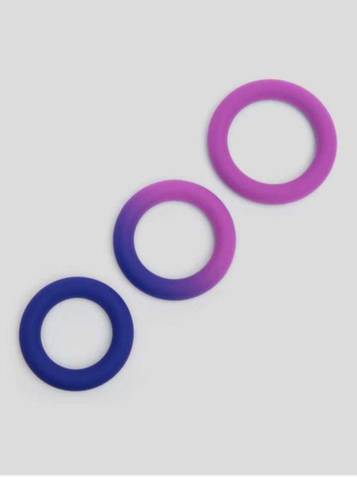 Lovehoney Colourplay Colour-Changing Hard Stretchy Silicone Cock Ring Set (3 Pack)